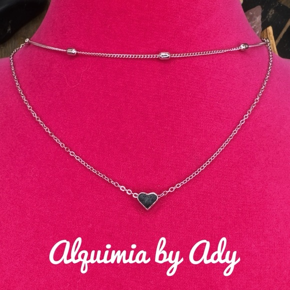 Alquimia Jewelry - SILVER LAYERED DAINTY CHOKER NECKLACE STATEMENT